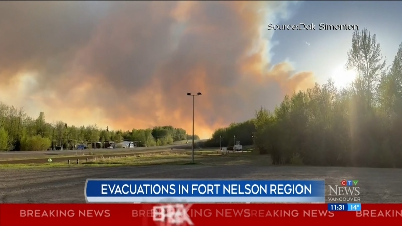 Wildfire evacuations in Fort Nelson