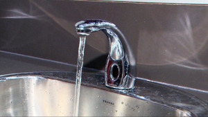 A boil water advisory is in effect for the entire city of Elliot Lake. An undated photo of a running water faucet. (File photo/CTV News)
