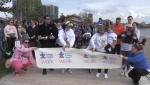Participants prepare for Autism Speaks Walk in Barrie, Ont on May 11. 2024 (CTV News/Barrie).