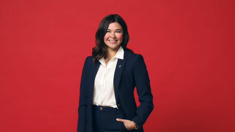 Shelly De Caria faces no shortage of challenges as the first Inuk CEO of Canadian North airline, which serves more than 30 mostly remote communities. De Caria is seen in a 2024 handout photo. THE CANADIAN PRESS/HO-Canadian North
