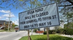 A sign warning of planned construction at Essa Road between Tiffin and Gowan Streets, in Barrie, Ont on May 12, 2024 (CTV News/ Mike Lang). 