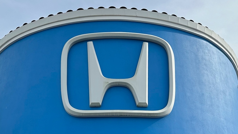A Honda logo is shown at a location in Colma, Calif., Monday, March 4, 2024. (AP Photo/Jeff Chiu)
