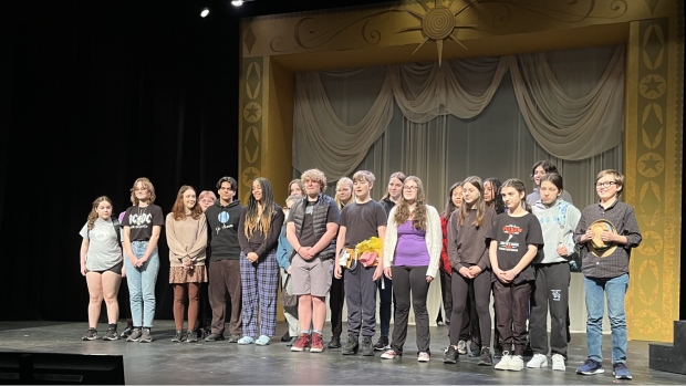 YES Theatre's Young Company gearing up for the show their new show at Sudbury Theatre Centre, 'One Small Step.' May 10, 2024. (Supplied/Yes Threatre/Photo Credit: Juan Echavarria)