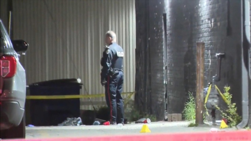 Two hospitalized after shooting outside night club