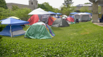 The number of tents that are part of an encampment protest, in support of those in Gaza, continues to grow at Western University. May 13, 2024. (Gerry Dewan/CTV News London)