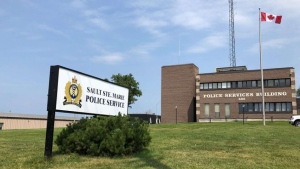 The police building in Sault Ste. Marie is seen in this file photo. (File)