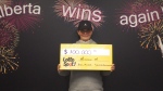 Michele McWilliam won $100,000 on an Ultimate scratch ticket. (WCLC) 