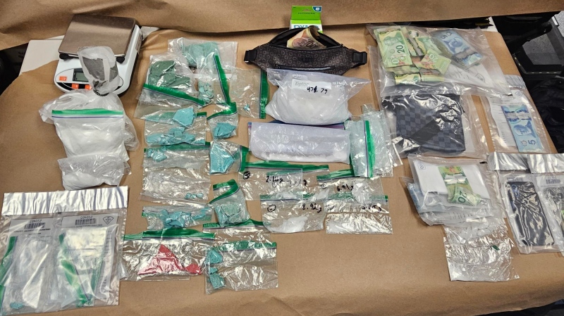 Police seize around $700K in drugs during a raid at a home on Eleventh Avenue North in Kenora. May 10, 2024 (Ontario Provincial Police)