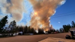 Thousands of people have been forced to flee their homes because of a fast-spreading wildfire near Fort Nelson, B.C. (Credit: Cheyenne-Berreault) 