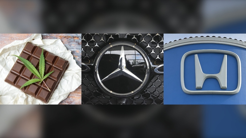 Health Canada announced various product recalls this week, including cannabis prodcuts, vehicle components and motorcycle handlebar grips. (All photos provided by AP and CP)