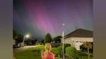 The northern lights are seen in Harrow, Ont. on May 11, 2024. (Source: Heather Pereira)