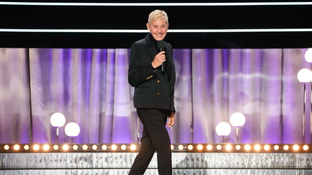 Ellen DeGeneres is currently on a new stand-up comedy tour. (Casey Durkin/NBC via Getty Images via CNN Newsource)