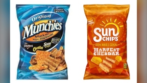 Munchies Original Snack Mix and Sunchips Harvest Cheddar Flavoured Multigrain Snacks are being recalled in Canada.