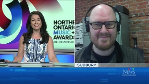 Marina Moore talks to Michael Scherzinger of Cultural Industries Ontario North about the return of the Northern Ontario Music and Film Awards to Sudbury after a five-year hiatus. May 13, 2024 (CTV Northern Ontario)