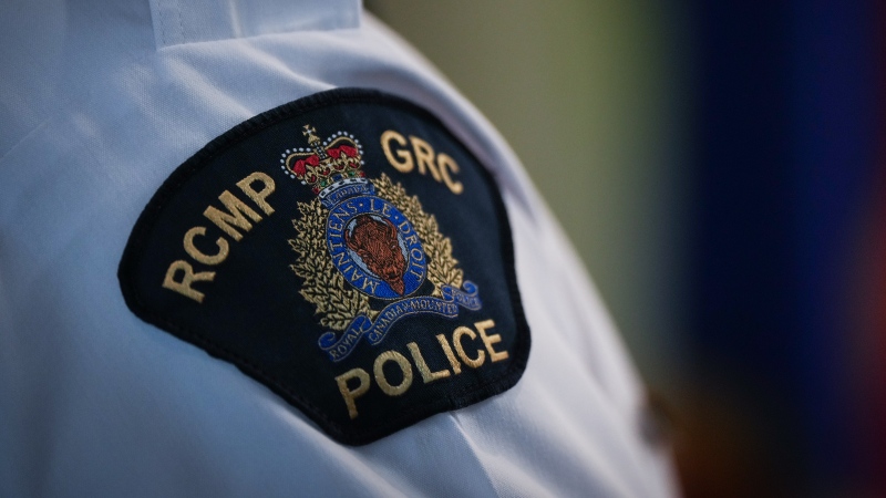 An RCMP patch is seen on the shoulder of an assistant commissioner, in Surrey, B.C., on Friday, April 28, 2023. THE CANADIAN PRESS/Darryl Dyck 