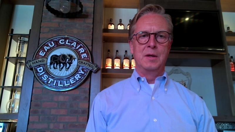 David Farran, the Eau Claire Distillery's founder and president, spoke with CTV News after the distillery earned a platinum medal at the San Francisco International Spirits Competition. (CTV News) 