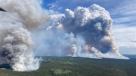 A view of the Parker Lake wildfire near Fort Nelson, B.C. is shown on Monday, May 13, 2024 in a BC Wildfire Service handout photo. THE CANADIAN PRESS/HO-BC Wildfire Service 