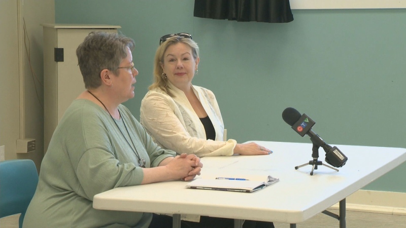 Halifax councillors Lisa Blackburn and Pam Lovelace.
