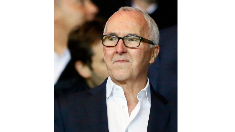 In this Oct. 23, 2016 file photo, U.S. businessman Frank McCourt looks on during the French League One soccer match between PSG and Marseille at the Parc des Princes stadium in Paris, France. (AP Photo/Francois Mori, File)