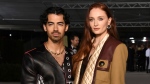 Joe Jonas and Sophie Turner are pictured here in 2022. Turner says she is now the happiest she’s been in “a really long time.” (Jon Kopaloff/Getty Images via CNN Newsource)