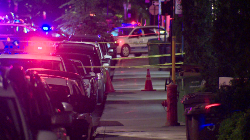 Two men were arrested after shots were fired in the Plateau overnight (Cosmo Santamaria/CTV News)