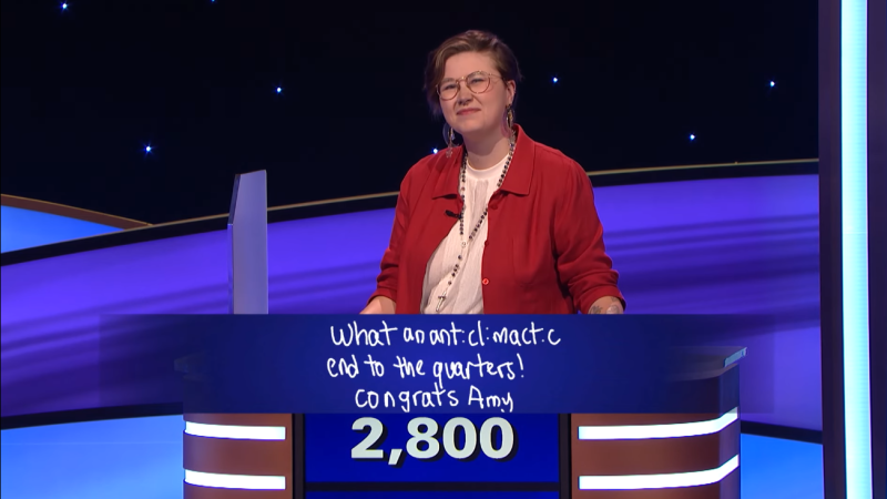 Mattea Roach finished fifth in the season annual "Jeopardy! Masters" tournament. (Source: YouTube/Jeopardy!)
