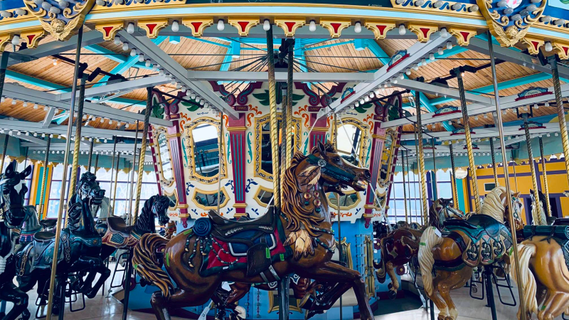 A carousel at Fort Edmonton Park. (Fort Edmonton Park)