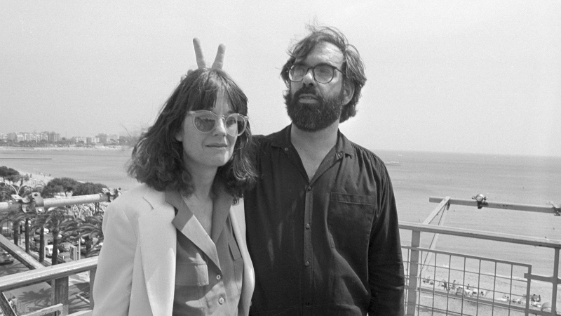 Film director Francis Ford Coppola appears with his wife Ellie at the Cannes Film Festival on May 19, 1979. Coppola is back at Cannes with his latest film "Megalopolis." (AP Photo, File)