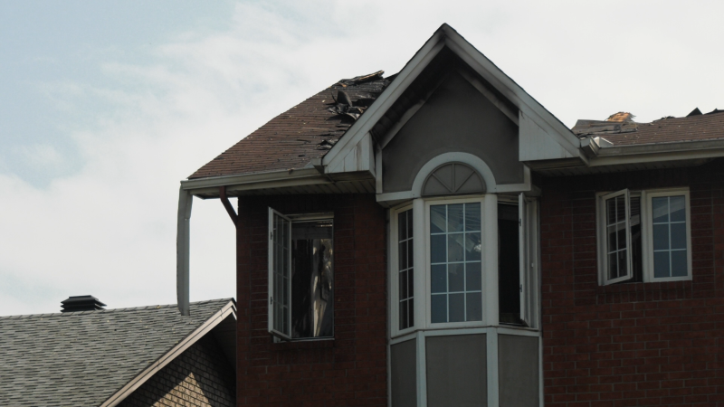 The aftermath of a fire on Tall Oak Private. May 16, 2024. (Sam Houpt/CTV News Ottawa)