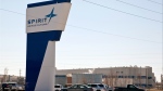 The Spirit AeroSystems sign is seen, July 25, 2013, in Wichita, Kan. (Mike Hutmacher/The Wichita Eagle via AP, File)