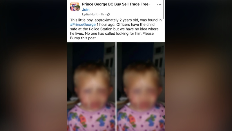 The Prince George RCMP shared this photo of a scam post on Facebook in a warning on May 16. 2024. 