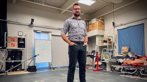 Justin Davidson at the University of Waterloo's Occupational Biomechanics Ergonomics Lab on May 16, 2024. (Spencer Turcotte/CTV Kitchener)