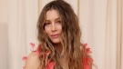 Jessica Biel, seen at the 2024 Met Gala in New York City, says she hopes to normalize the conversation around menstruation with a new children's book. (Mike Coppola/MG24/Getty Images via CNN Newsource)