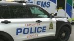 An Edmonton Police Service cruiser and an ambulance. (Matt Marshall/CTV News Edmonton)