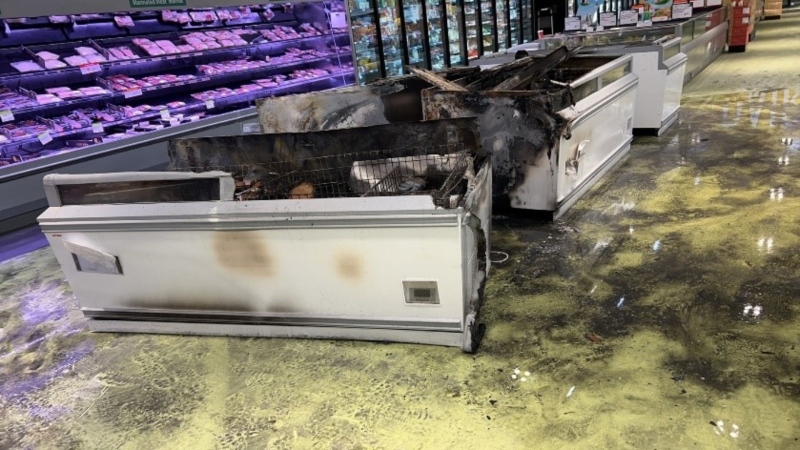 The T&T Supermarket on Sage Hill Plaza N.W. closed its doors after a fire on May. 16, 2024. (Supplied)