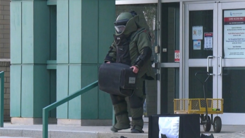 WATCH: Bomb unit removes volatile substance