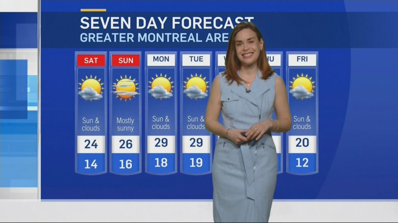 Lauren Fernandez presents the weather on May 17, 2024.