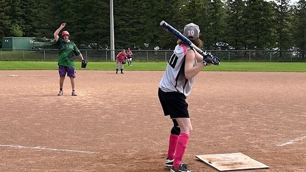 Participants taking part in the 8th annual Slo-pitch for special Olympics softball tournament at Barrie Community Sports Complex in Minesing, Ont, on May 18, 2018 (CTV News/ Mike Lang). 