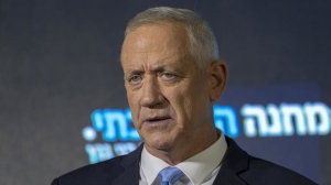 Benny Gantz threatened to resign from the government if it doesn't adopt a new plan in three weeks' time for the war in Gaza. (Tsafrir Abayov/AP Photo)