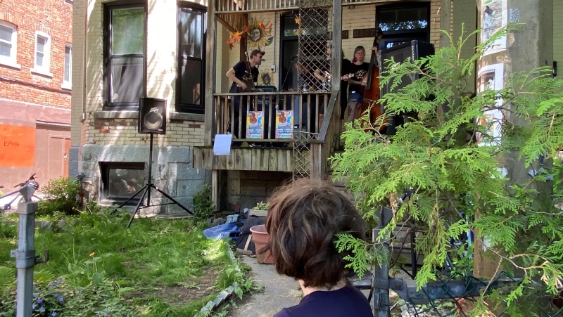 Dirty Ol' Band plays at MTL Porchfest on May 18, 2024. (Christine Long)