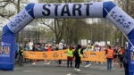 Runners line up to begin the 2024 Blue Nose Marathon. (Mike Lamb/CTV Atlantic)
