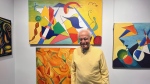 Emilie Shamie is in his late-'80s and is putting on his first art show, after nearly nine decades working on his craft. (Lauren Fernandez, CTV News)