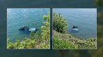 No injuries were reported after a car was found in the St. Lawrence River Sunday morning in the Township of Edwardsburgh/Cardinal, the Ontario Provincial Police (OPP) says. (OPP/ X)