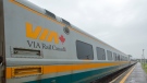 A Via Rail train heading to Toronto is seen at the Dorval station Tuesday, June 25, 2019 in Montreal. THE CANADIAN PRESS/Ryan Remiorz