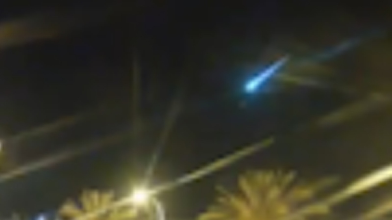 WATCH: Blue fireball spotted in Europe