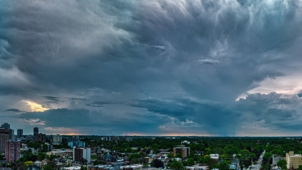 Storm clouds over London, Ont. on May 20, 2024. (Source: Joseph O'Neil)
