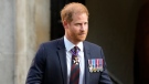 Prince Harry leaves after attending an Invictus Games Foundation 10th Anniversary Service of Thanksgiving at St Paul's Cathedral in London, Wednesday, May 8, 2024. (AP Photo/Kirsty Wigglesworth, File)
