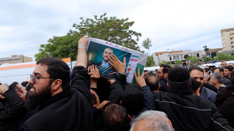 Mourners in Iran