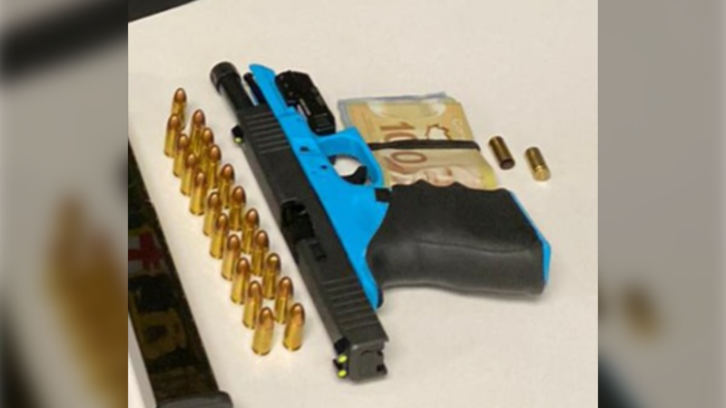 Multiple charges were laid against a 19-year-old man from Toronto Ont., after police found a homemade firearm during a traffic stop in the Township of King. (OPP)