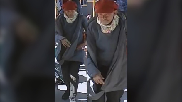 Images of a suspect wanted in connection with an alleged sexual assault on a TTC bus in Scarborough on May 2. (TPS photos)